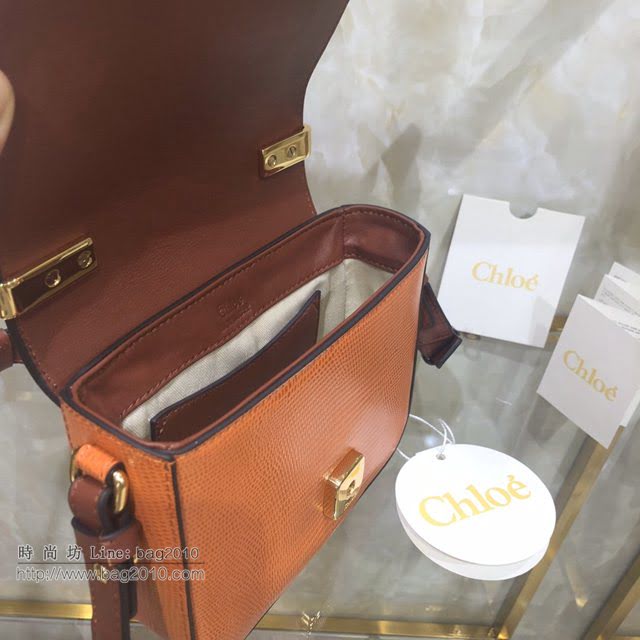 Chloe女包 克洛伊經典C Bag拼色鱷魚壓紋手提包 Chole手提肩背斜挎包  jjh1383